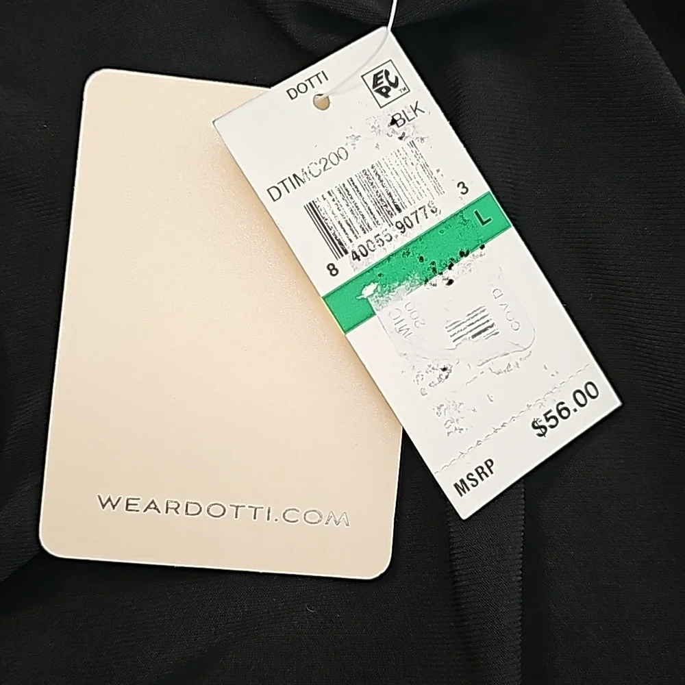 Dotti Swimsuit Cover-Up Dress Black Size Large NWT - Picture 5 of 6